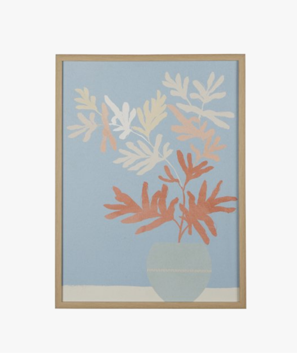 Botanicals in Blue Vase Framed