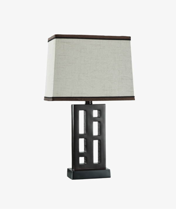 Lamp with Shade Walnut